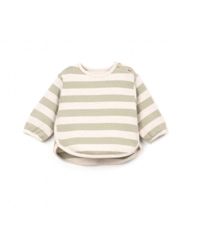 striped jersey sweater - baby - texture