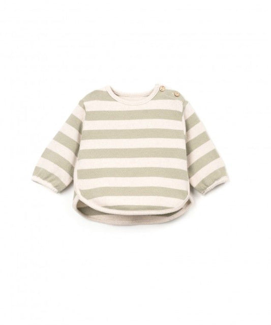 striped jersey sweater - baby - texture