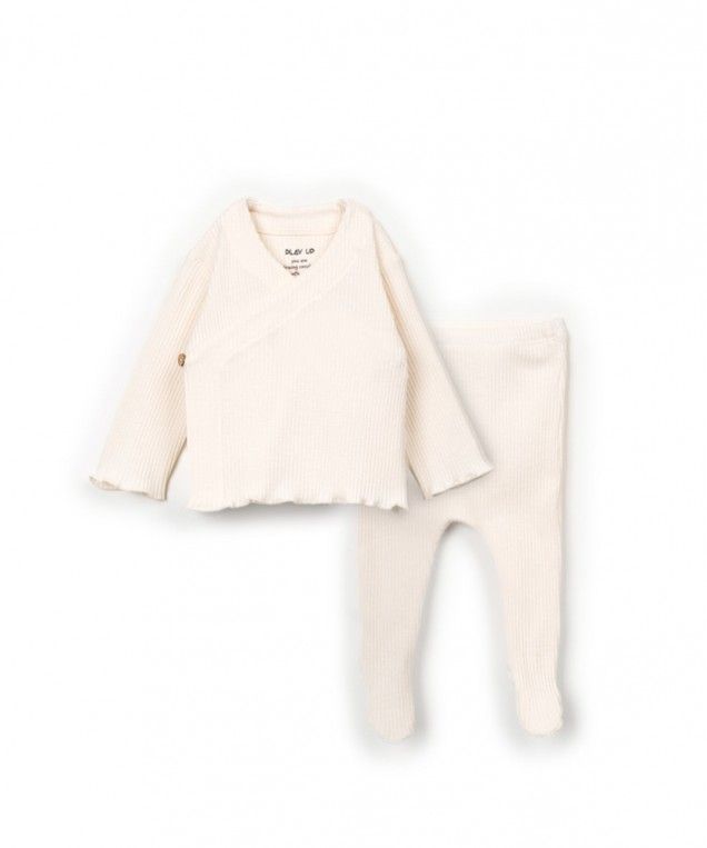 ribbed set - sweater & trousers - bio resin