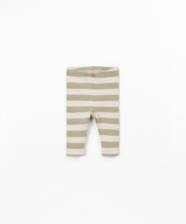 striped jersey leggings - baby - texture