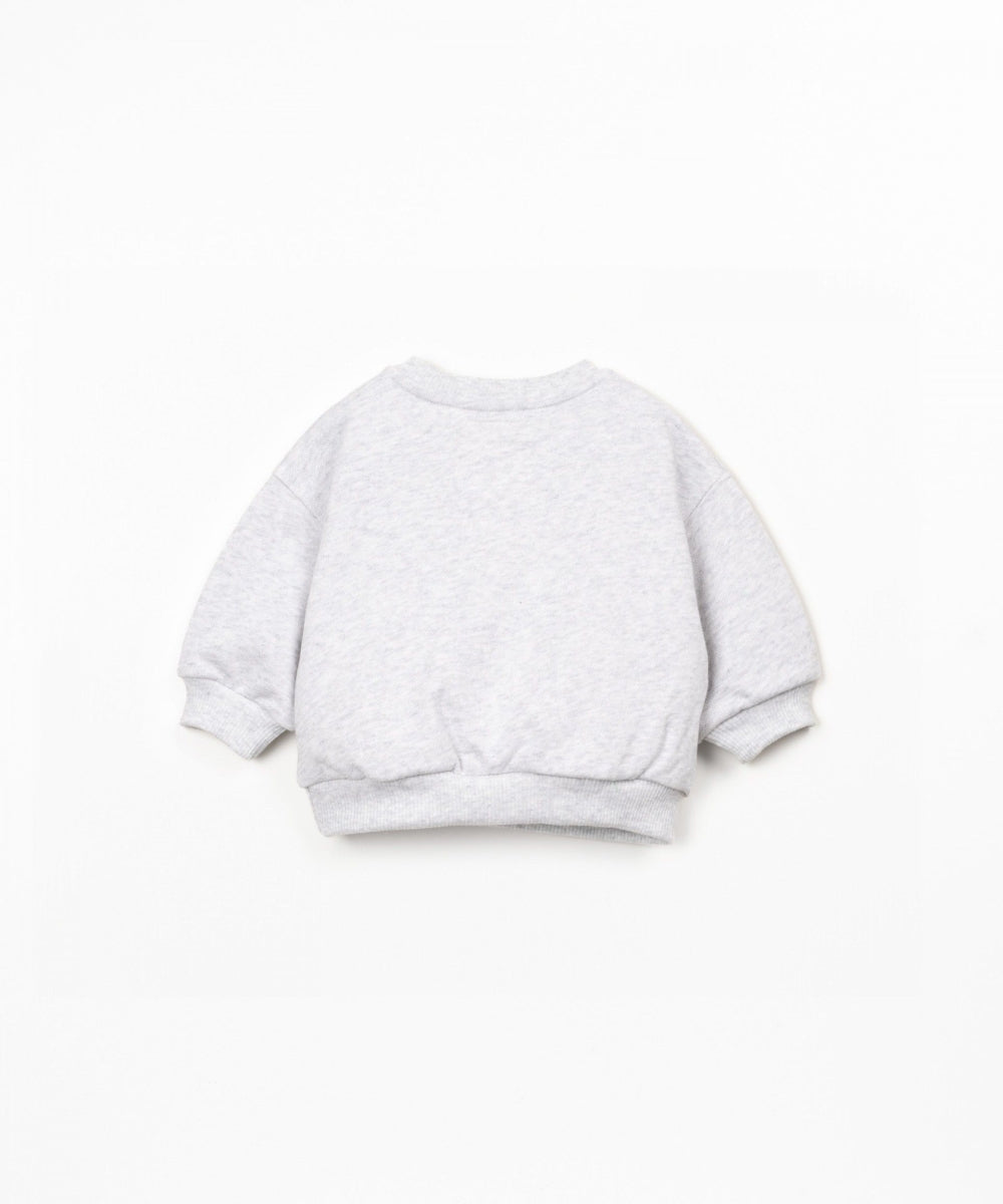 fleece sweater - baby - light grey mix