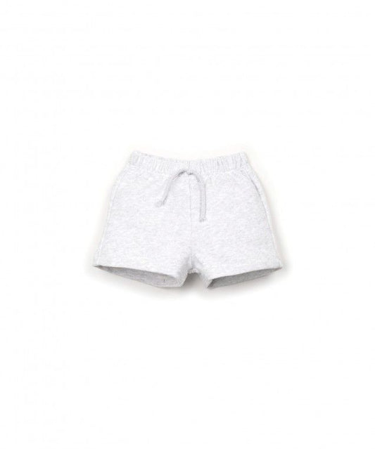 fleece short - baby - light grey mix