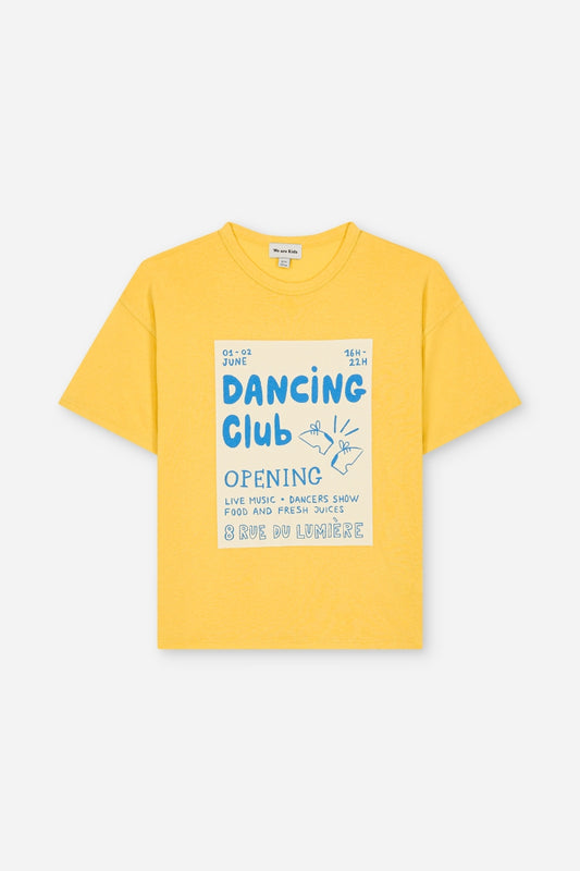 t-shirt dylan - shiny yellow dancing