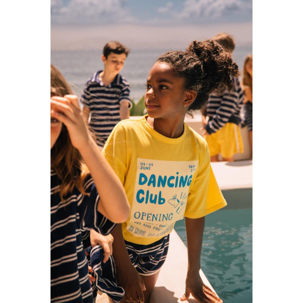 t-shirt dylan - shiny yellow dancing
