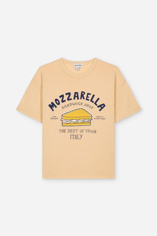 t-shirt dylan - sand mozzarella