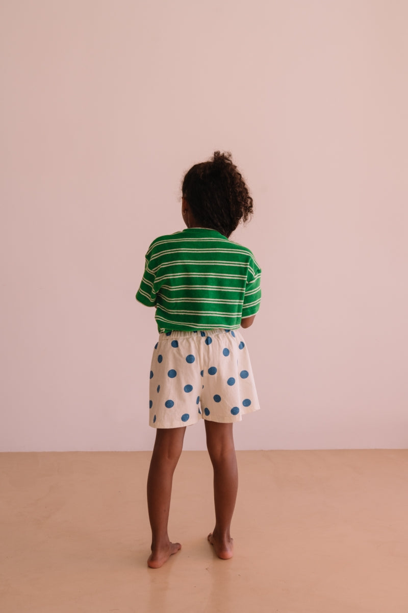 short karl - blue dots