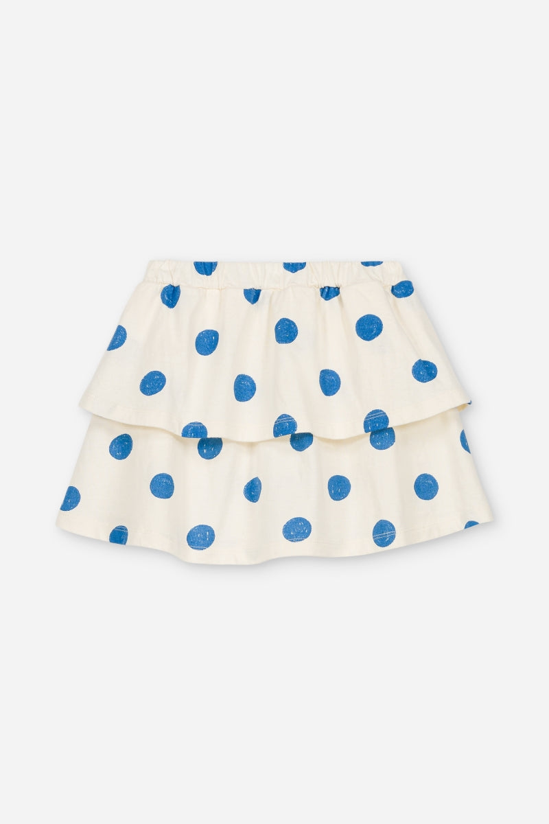 skirt lila - blue dots