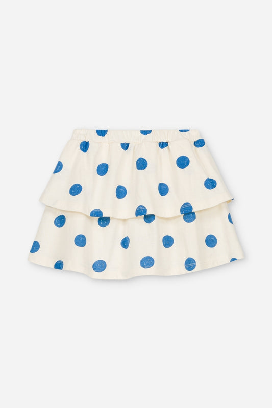 skirt lila - blue dots