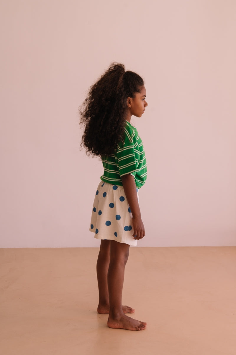 terry t-shirt jordan - summer green stripes