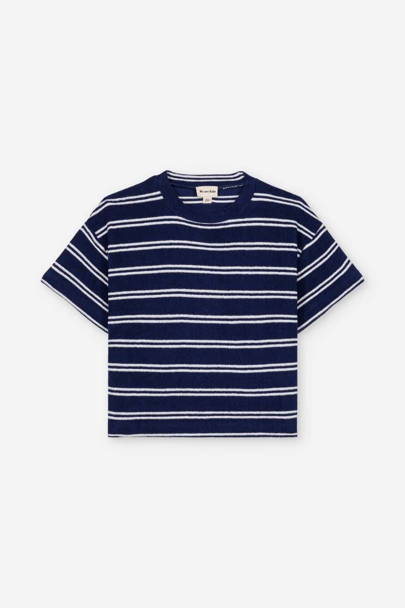 terry t-shirt jordan - navy stripes