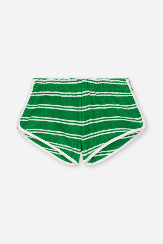 short juju - summer green stripes