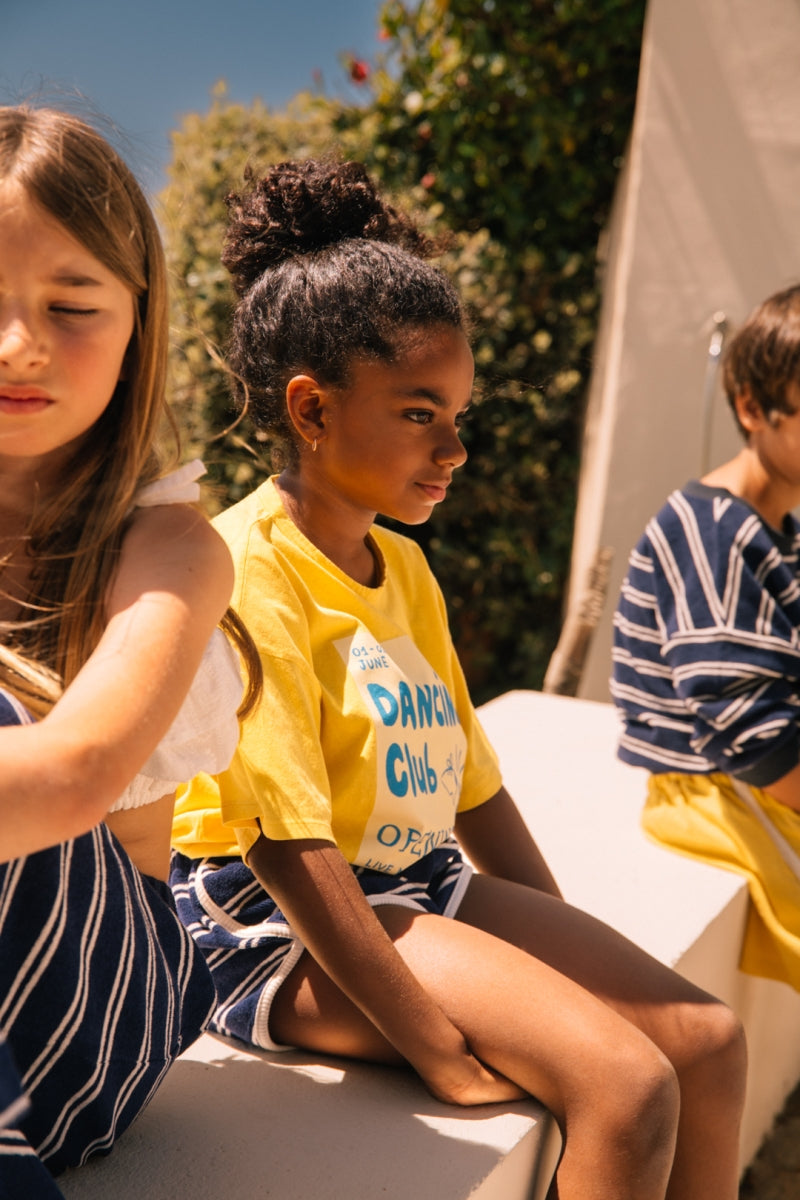 short juju - navy stripes