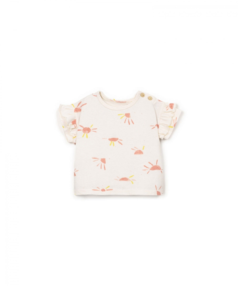printed jersey t-shirt - bio resin - sun