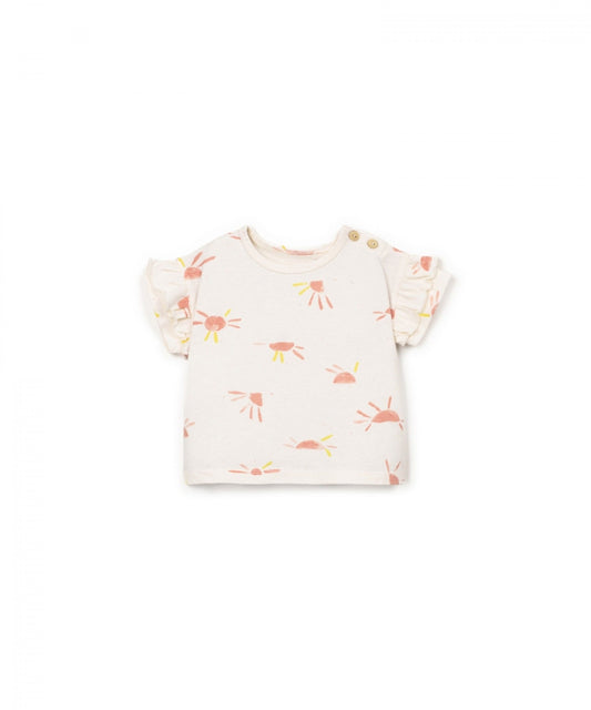printed jersey t-shirt - bio resin - sun