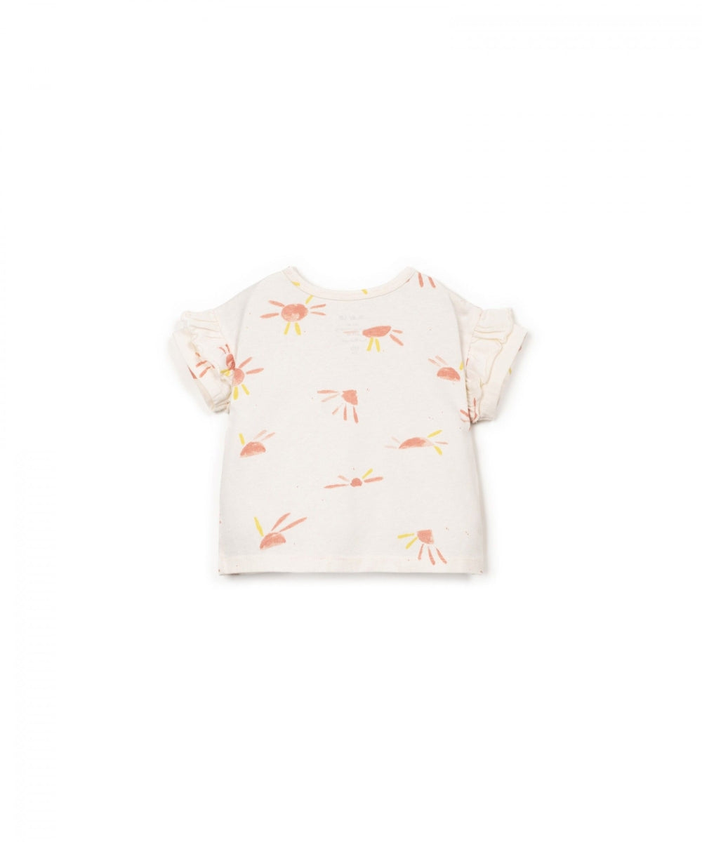 printed jersey t-shirt - bio resin - sun