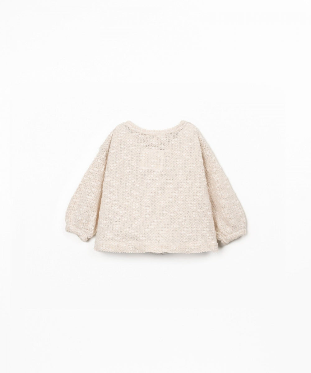 piqué cardigan - bio resin