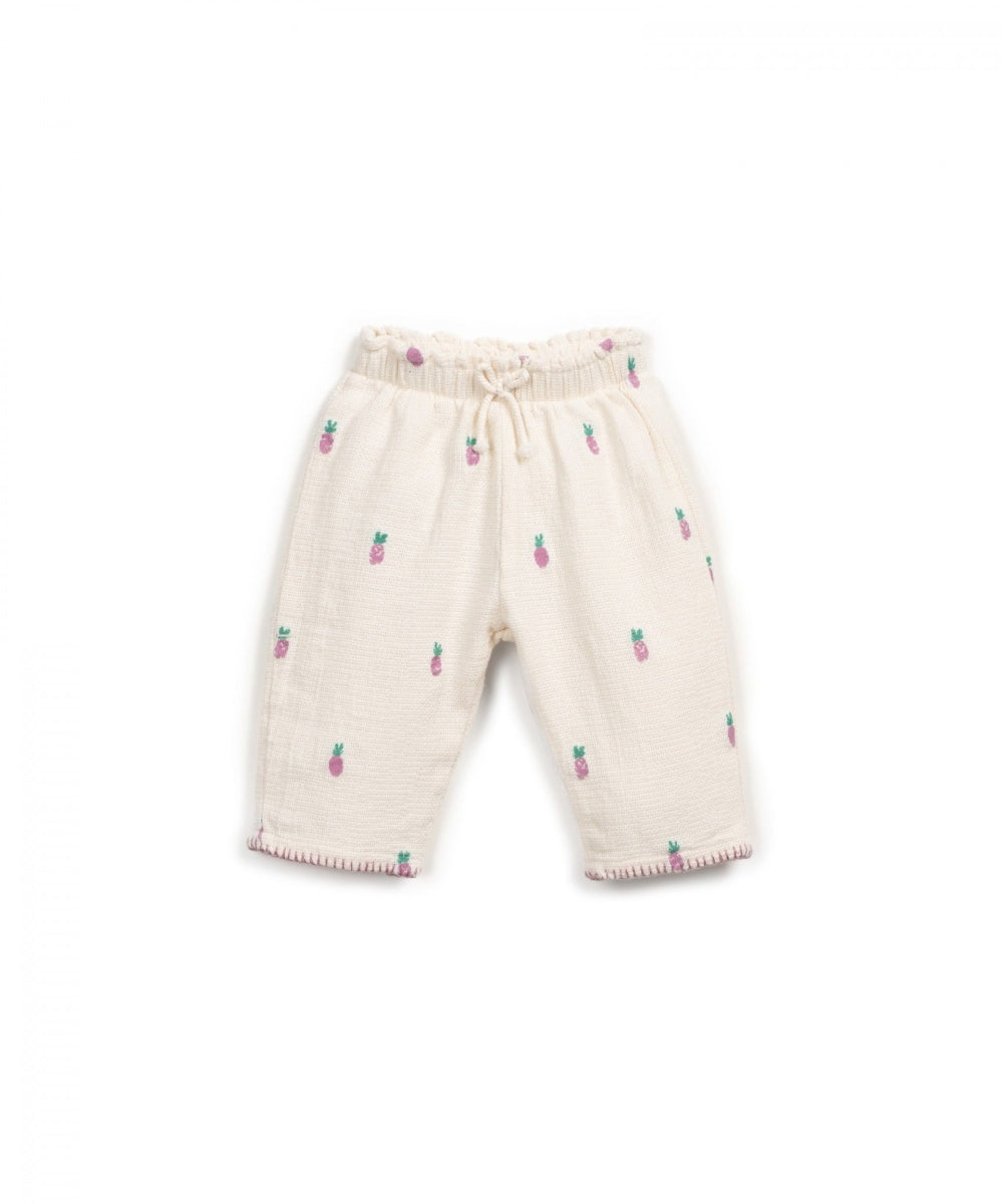 woven trousers - bio resin - ananas