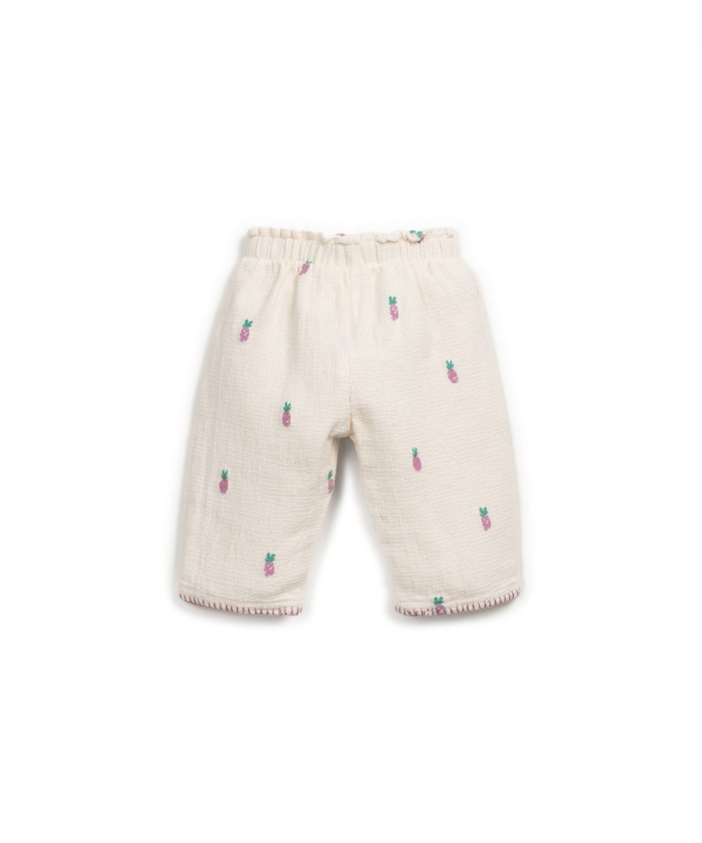 woven trousers - bio resin - ananas