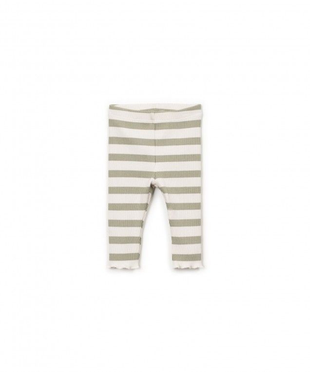 striped rib legging - texture