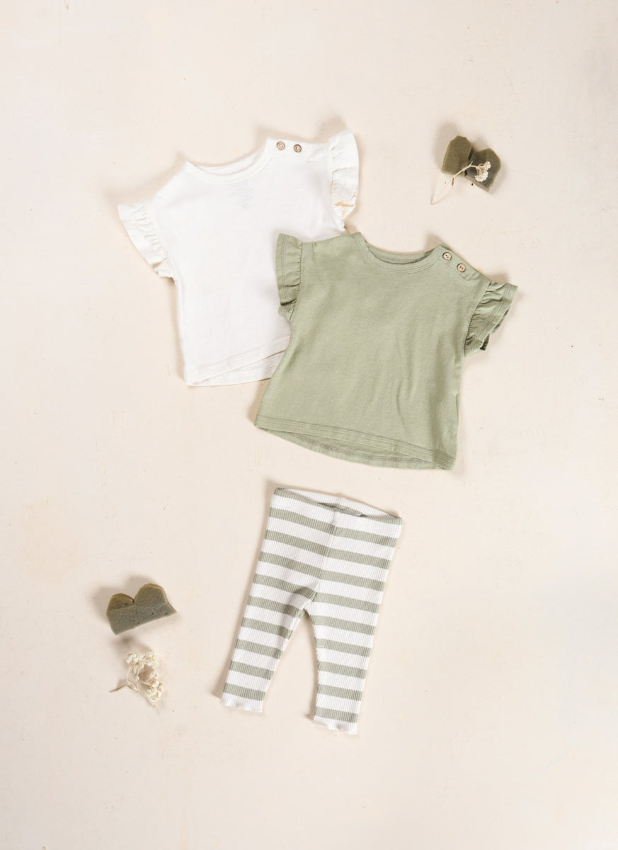 striped rib legging - texture