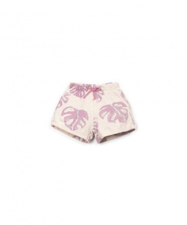 printed jersey shorts - baby - monstera