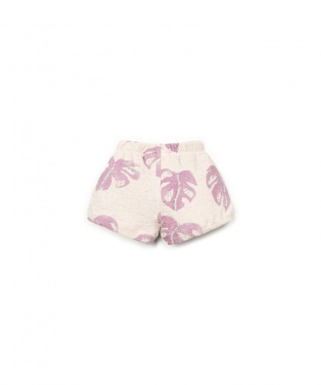 printed jersey shorts - baby - monstera