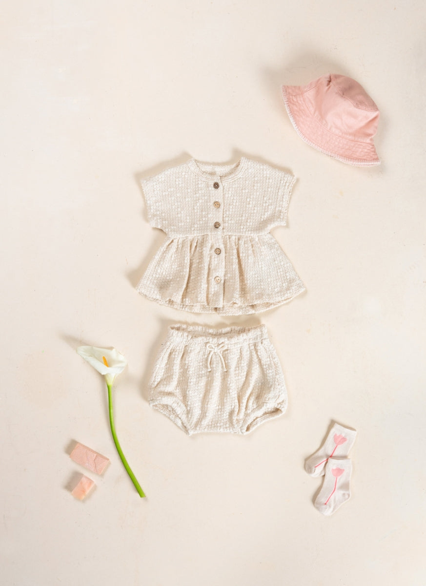 woven piqué bloomer - bio resin
