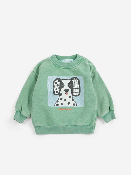 van dog sweatshirt - green