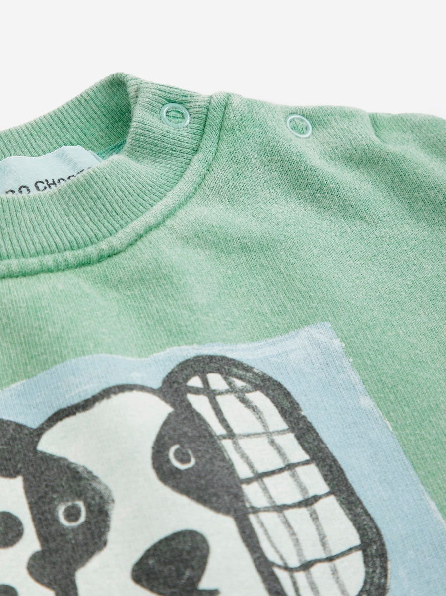 van dog sweatshirt - green