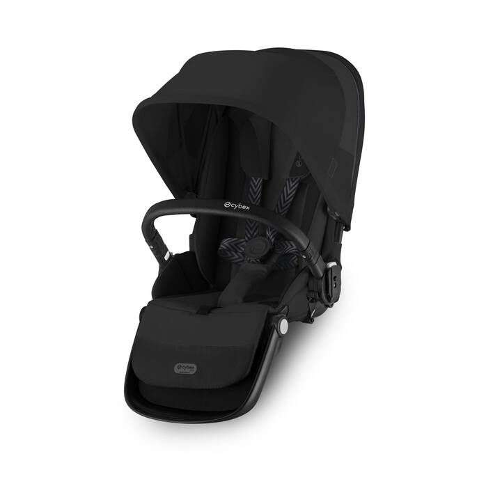 extra zitje/stoel voor cybex gazelle kinderwagen - moon black