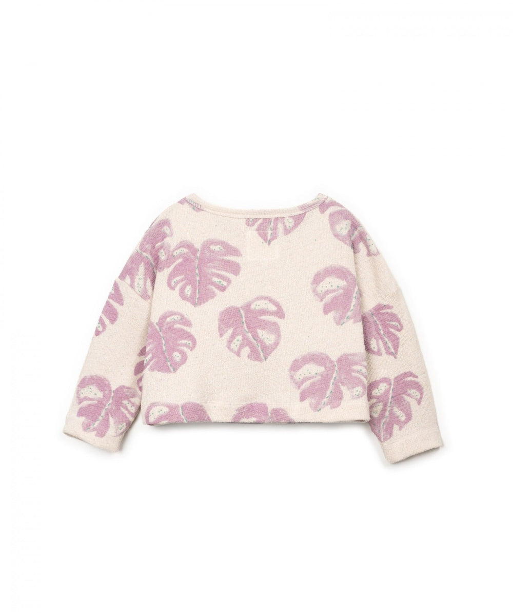 printed jersey sweater - kids - monstera