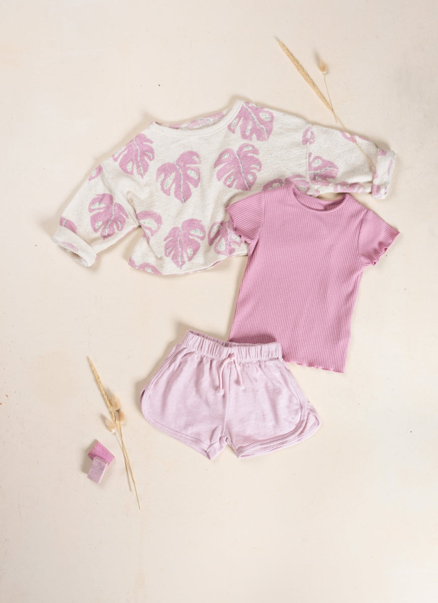 printed jersey sweater - kids - monstera