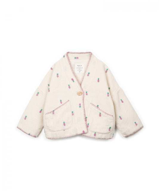 woven cardigan- kids - ananas