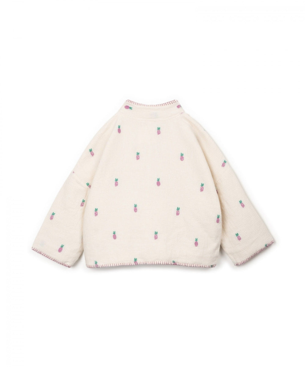 woven cardigan- kids - ananas