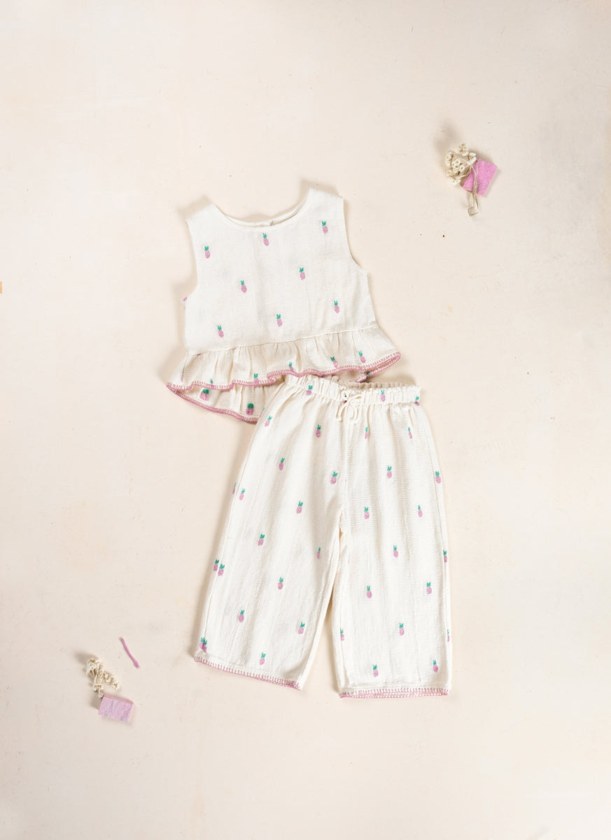 woven pants- kids - ananas