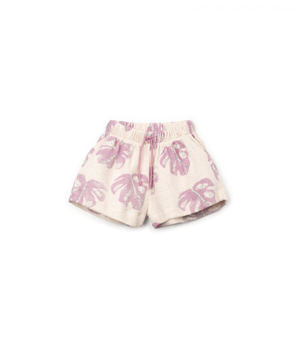 printed jersey shorts - kids - monstera