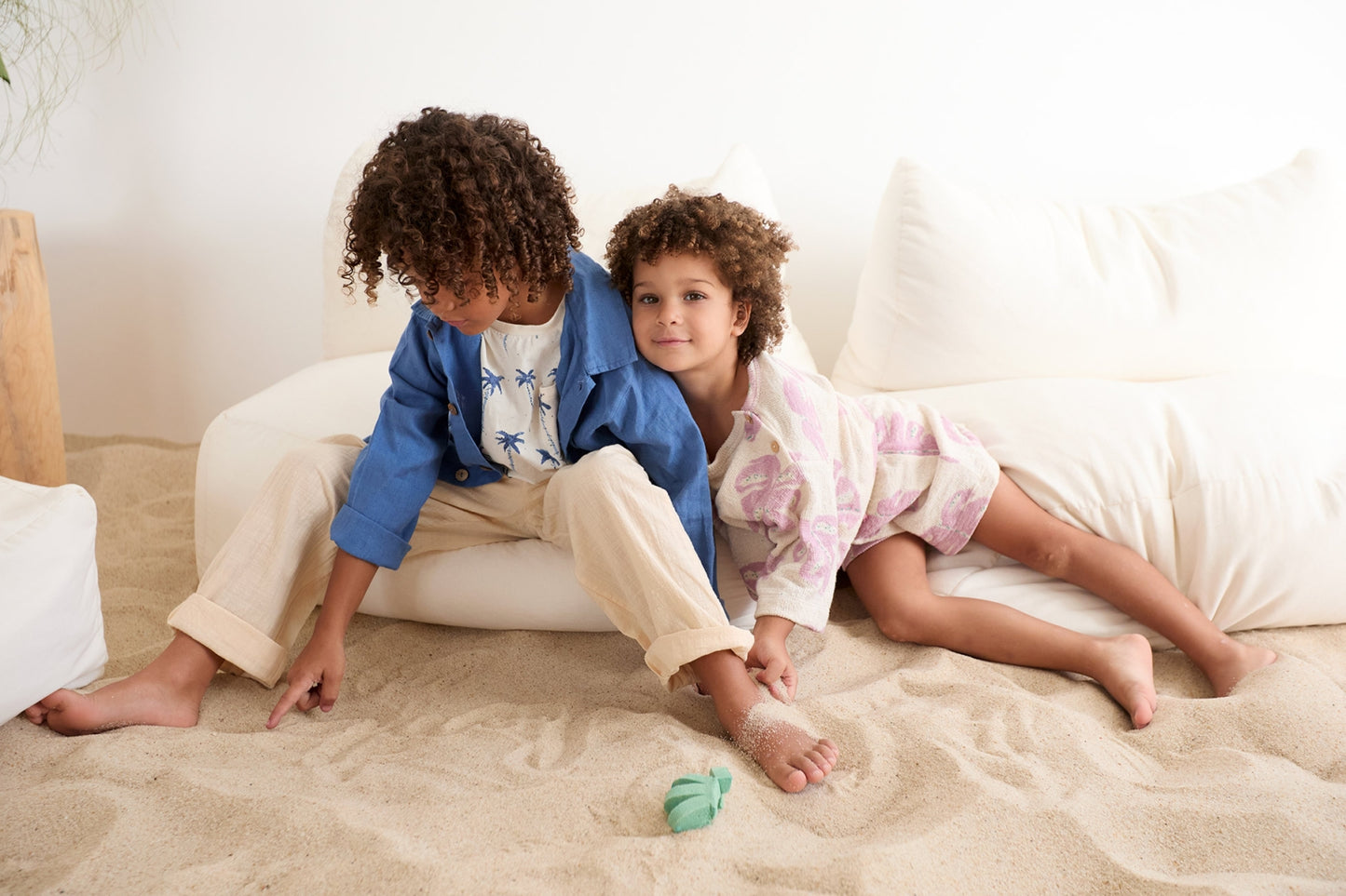 printed jersey shorts - kids - monstera