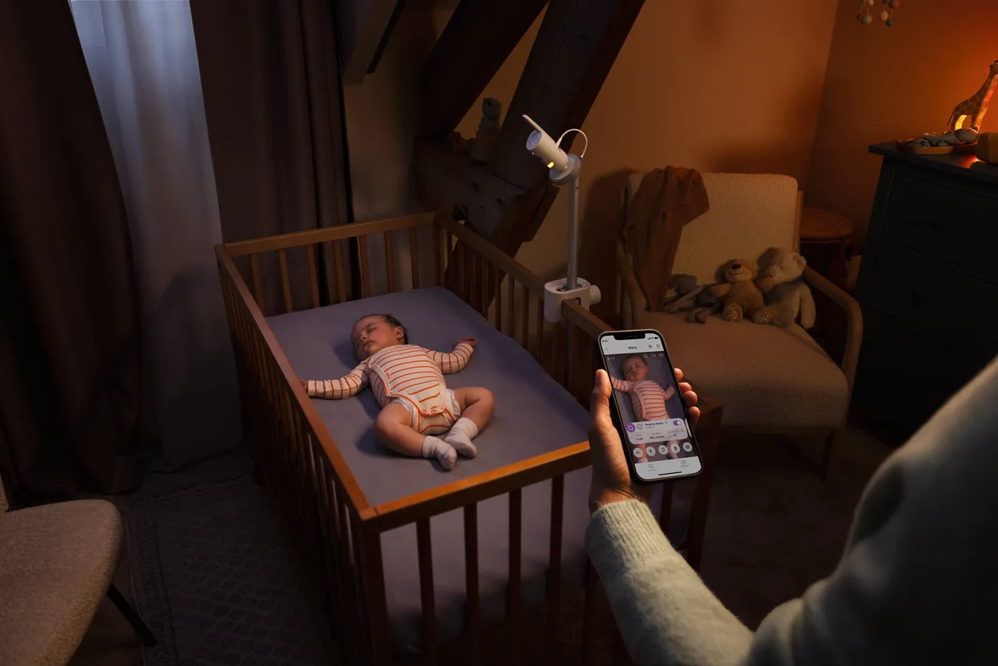 premium connected babyfoon/monitor SCD971/26
