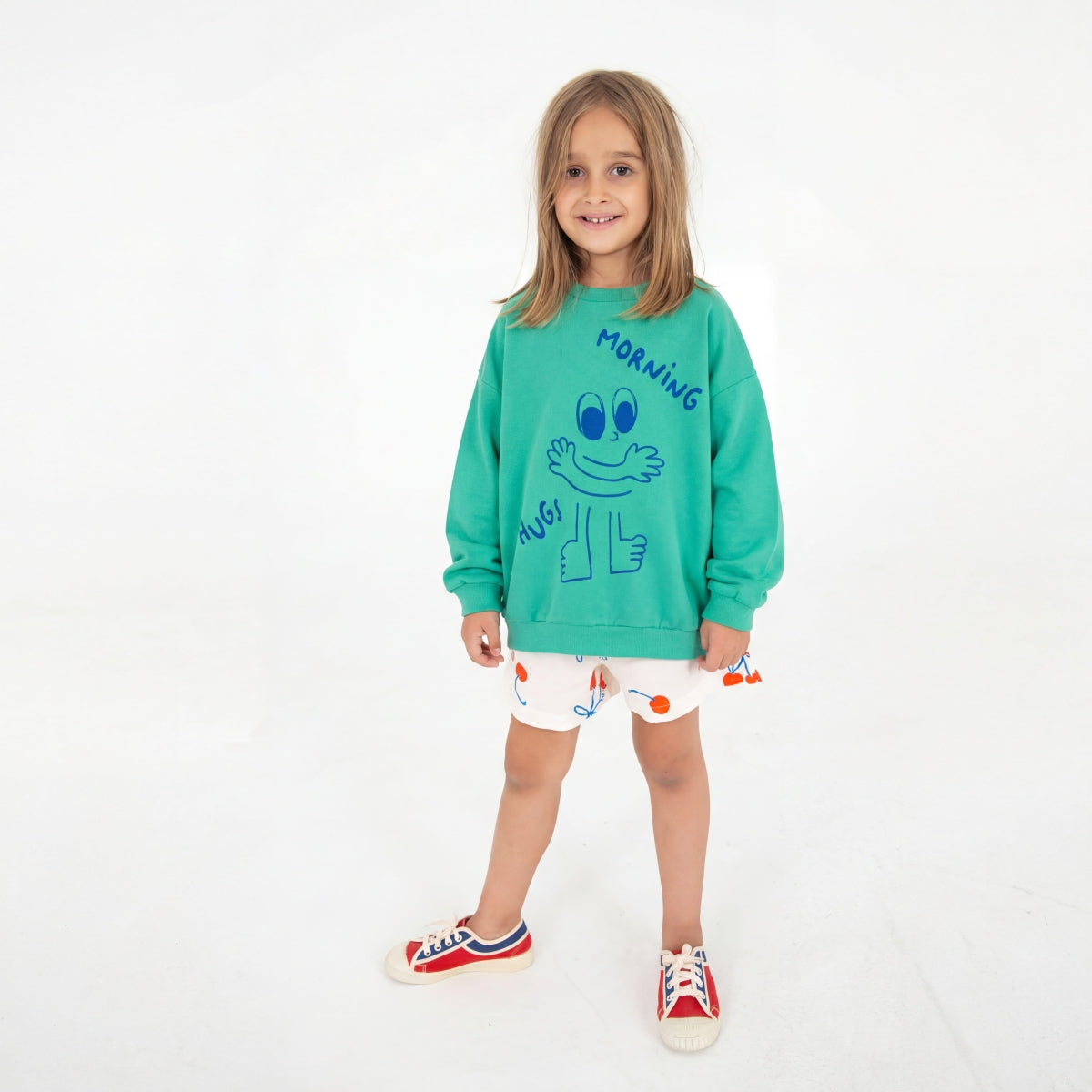 woven short - cherries allover