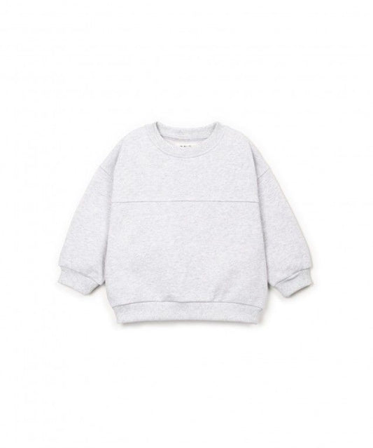 fleece sweater - kids - light grey mix