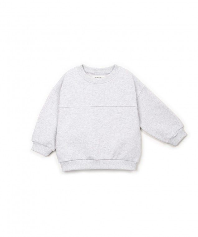 fleece sweater - kids - light grey mix