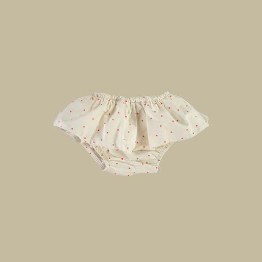 bloomer ruffle - red dots