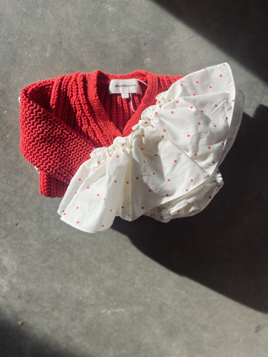 bloomer ruffle - red dots