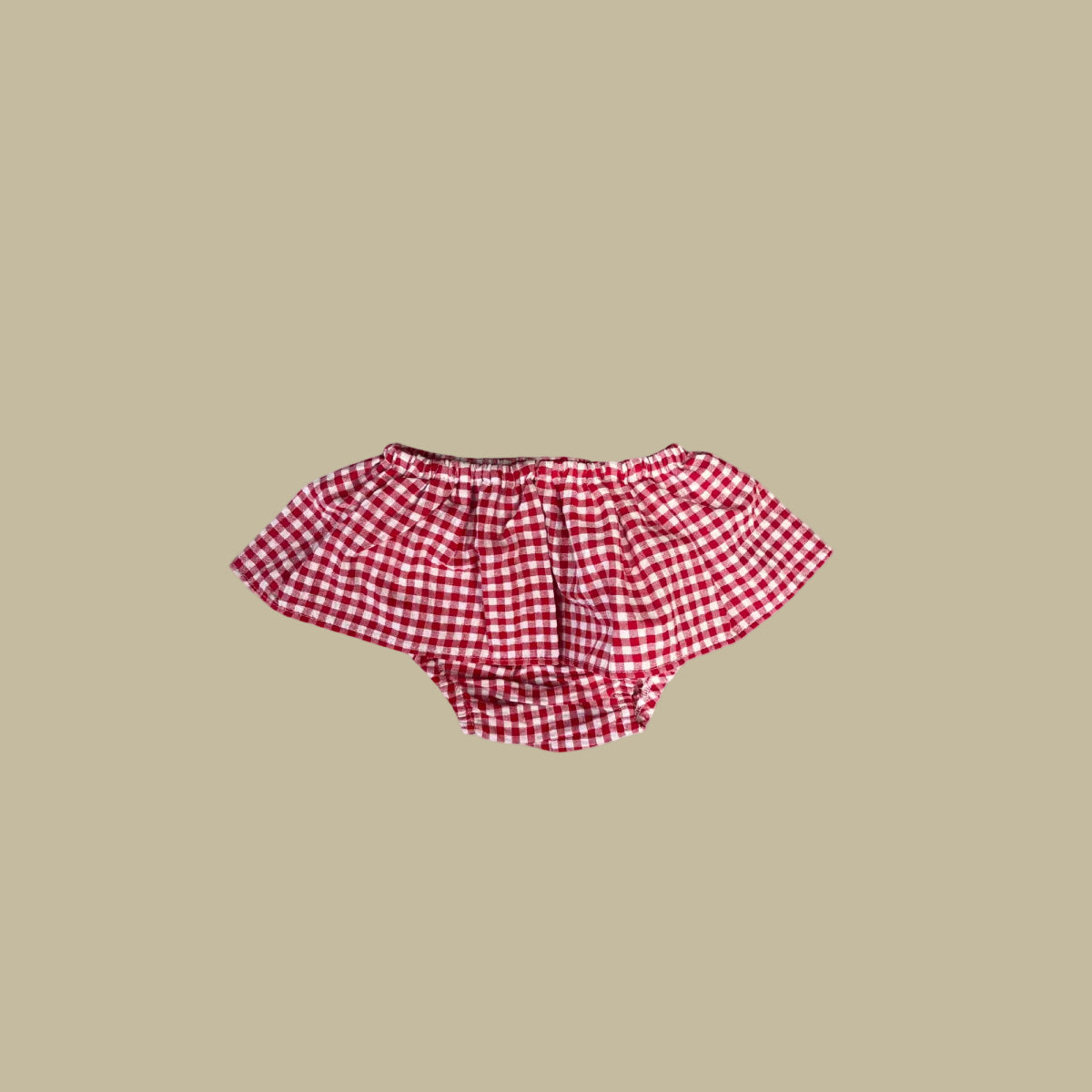 bloomer ruffle - vichy red