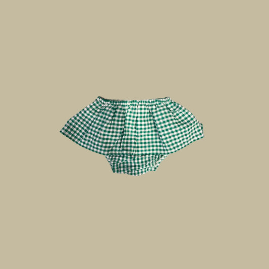 bloomer ruffle - vichy green