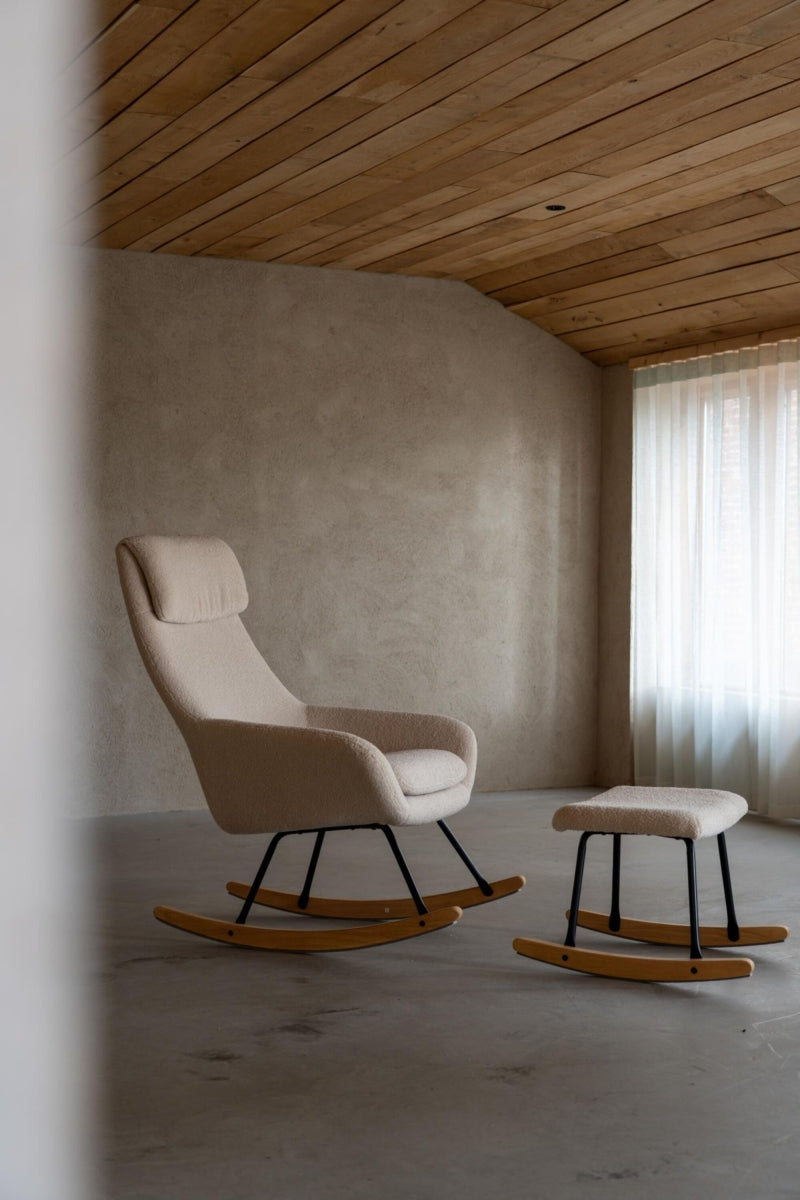 rocking chair nordic - sheep beige