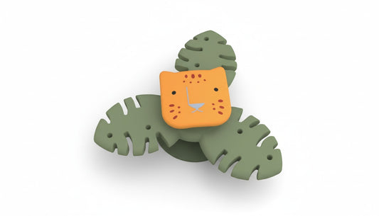 spinner met zuignap - tijger