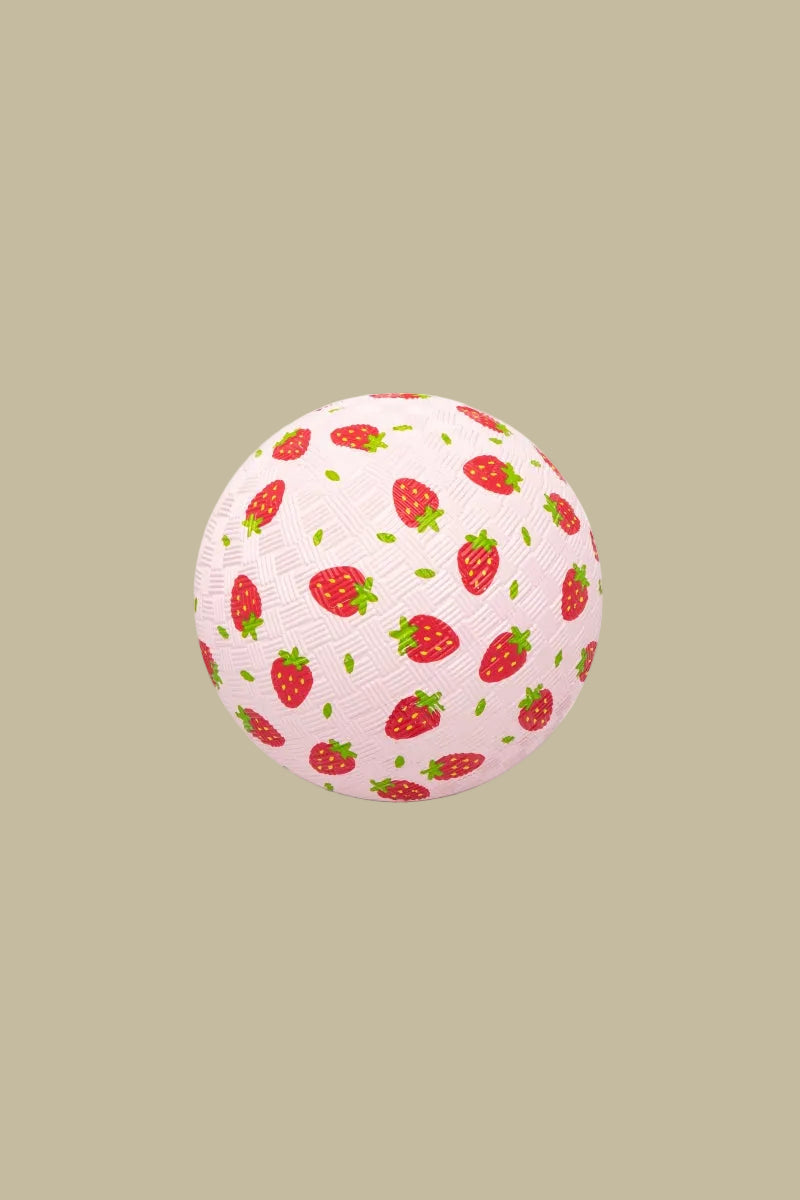sensorische rubberen bal - aardbeien - 13cm