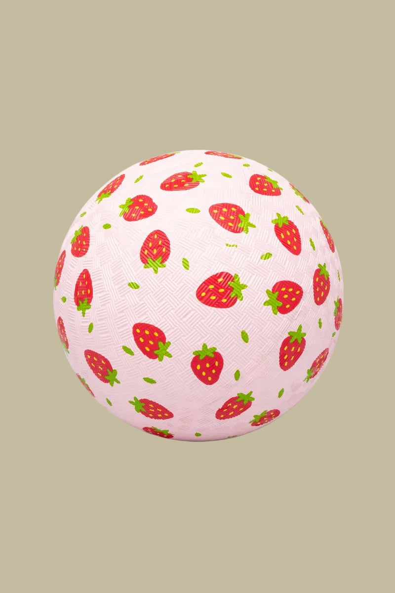 sensorische rubberen bal - aardbeien - 18cm