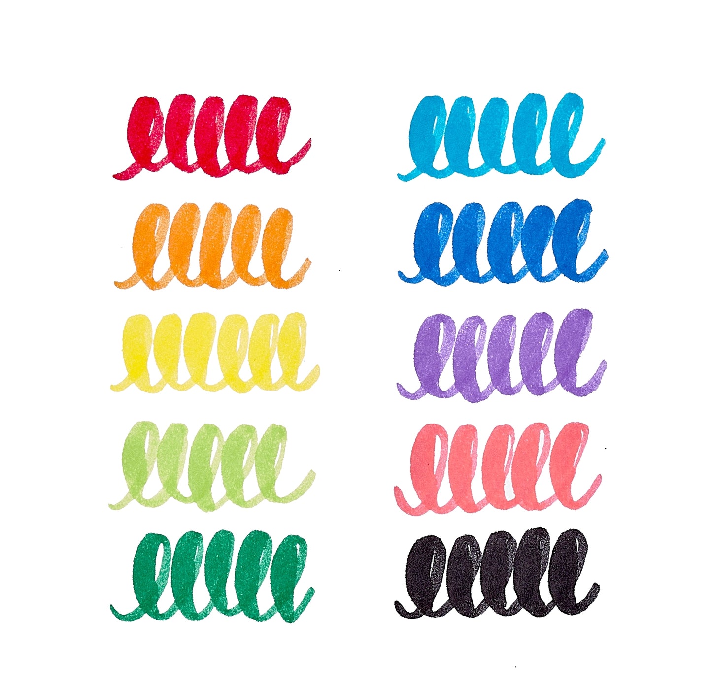 big bright brush - set van 10 stiften